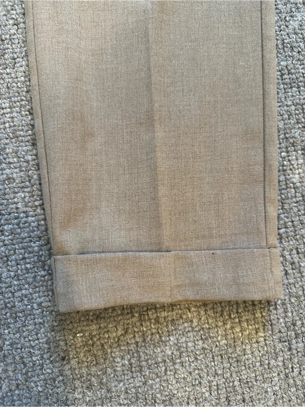 H&M Slim Fit Drawstring Trousers Men’s Medium Taupe Stretch